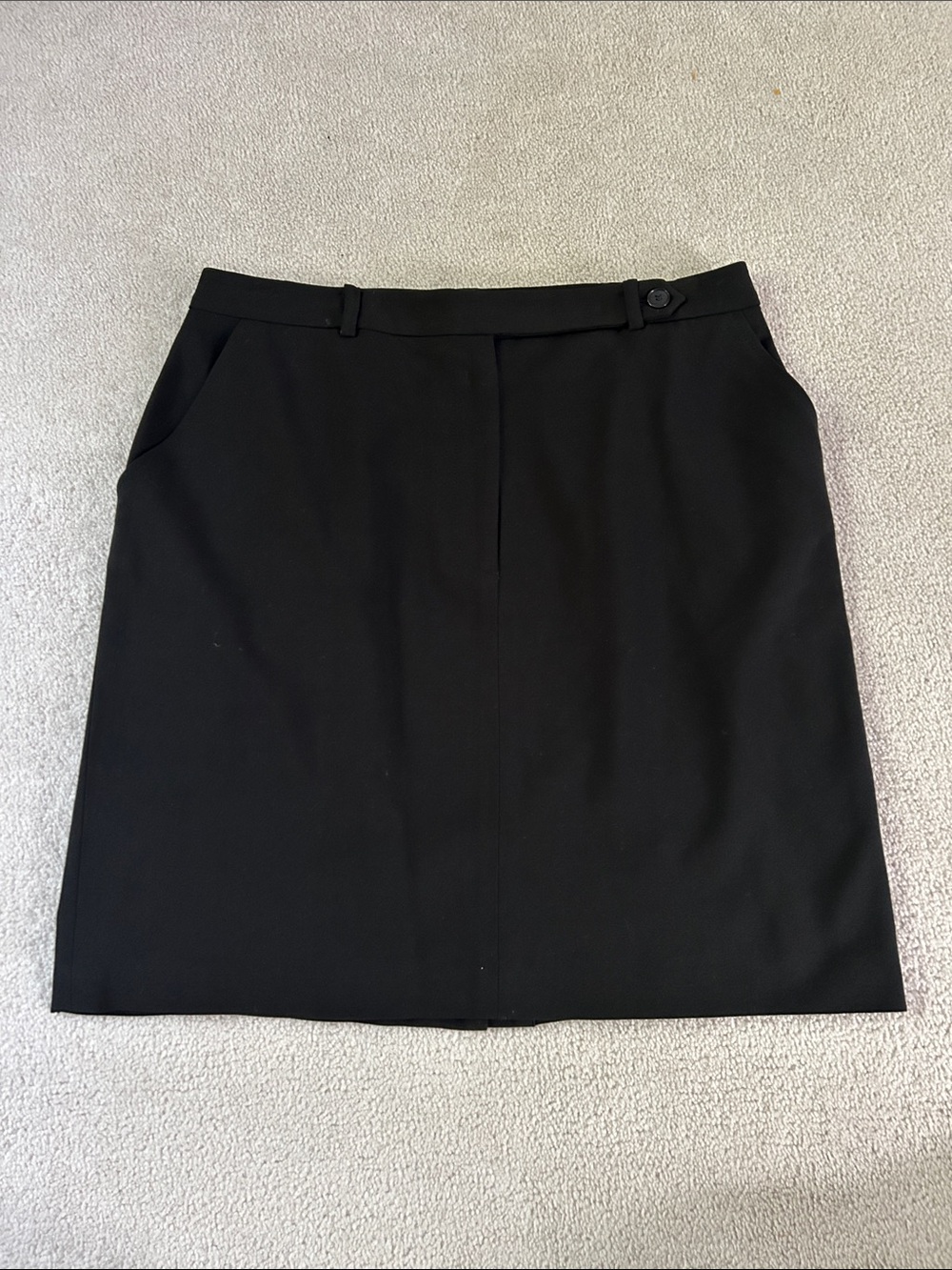 Ann Taylor Black Pencil Skirt with Belt Loops